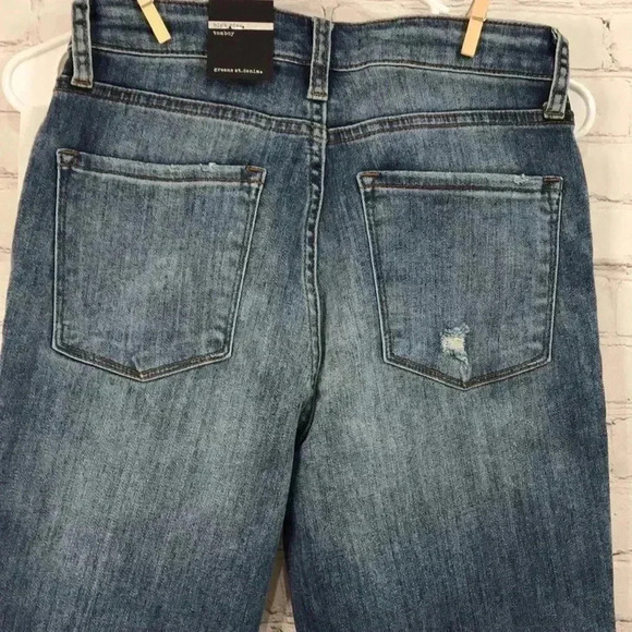 Greene St Denims High Rise Distressed Tomboy Jeans - Picture 3 of 7